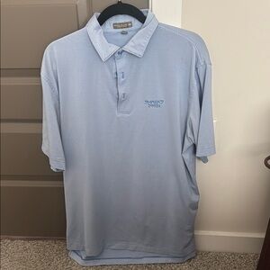 Peter Millar Blue Polo Shirt Performance Style